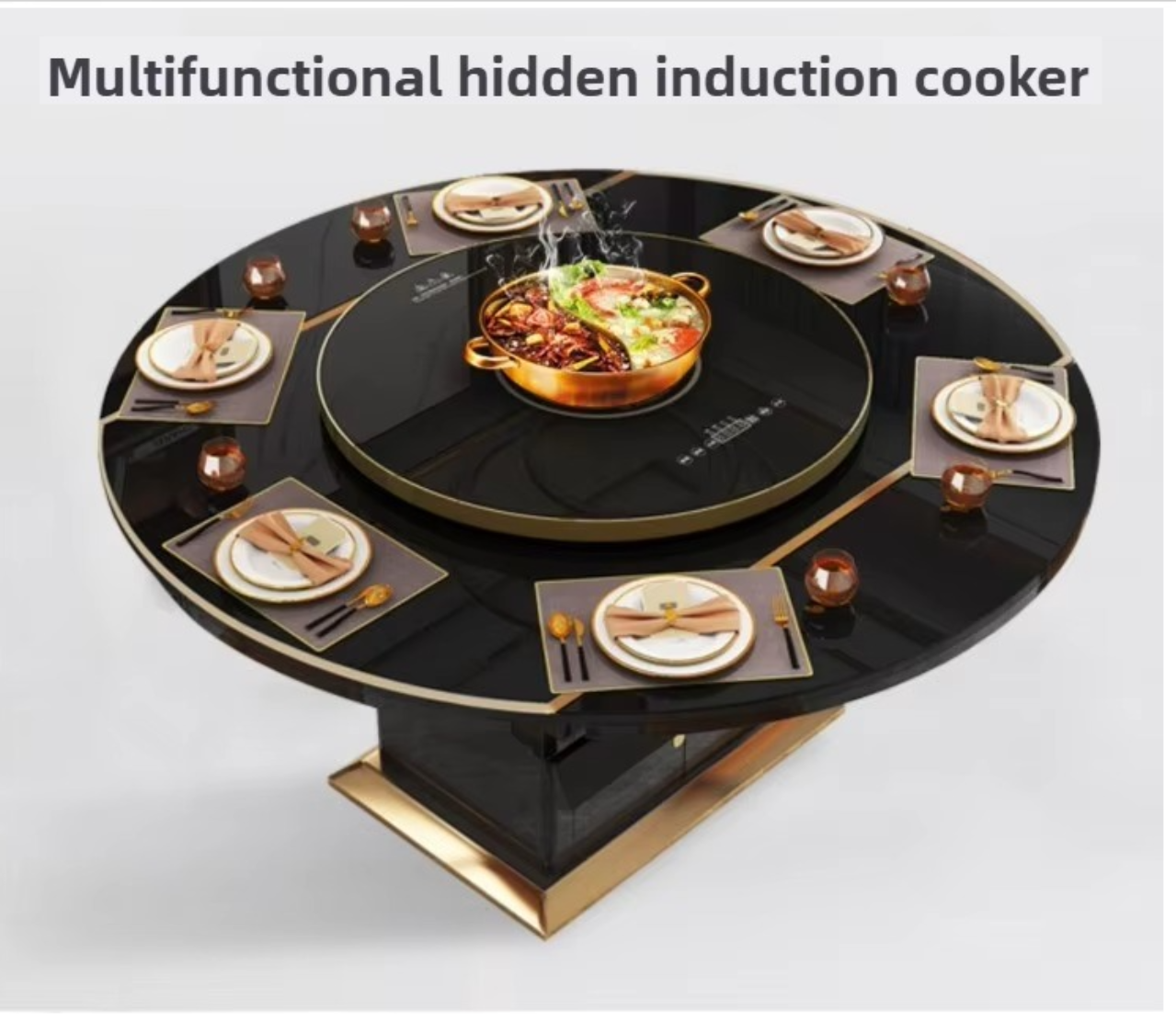 Smart-Heating Extendable Dining Table Set / Ruchi