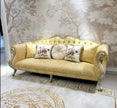 Printed Fabric Upholstered European Sofa Set / Ruchi
