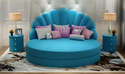 Luxury Velvet Round Bed / Ruchi