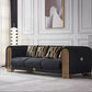 Modern Luxurious Black Velvet Sofa Set