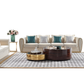 Post Modern 3 Pieces Fabric Upholstered Sofa Set