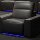 Power Recliner LED Leather Sofa For Theater / Ruchi