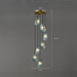 Modern LED Pendant Design Chandelier For Staircase / Ruchi