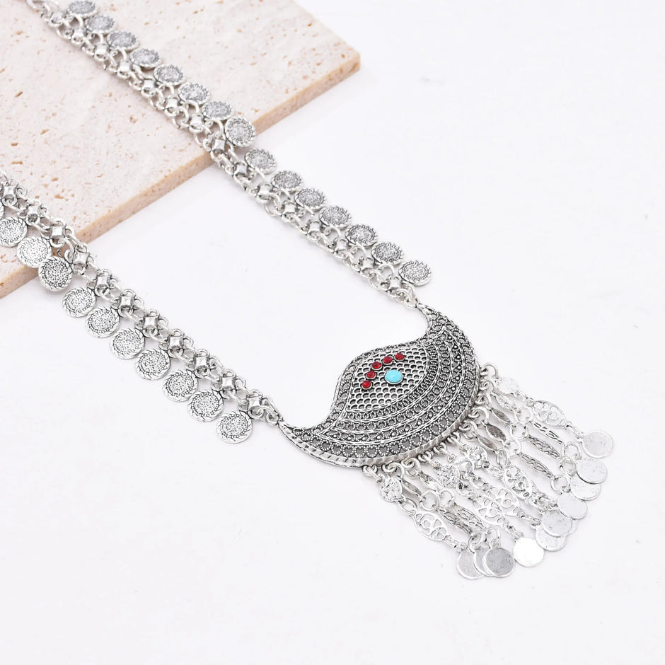 Bohemian Earrings And Necklace Set / Ruchi