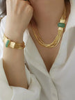 Layered Aventurine Stone Bracelet / Ruchi