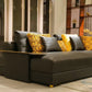 Spacious Leather Modular Sectional Sofa With Chaise / Ruchi