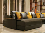 Spacious Leather Modular Sectional Sofa With Chaise / Ruchi