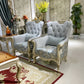 4 Piece Velvet Upholstered European Sofa Set / Ruchi