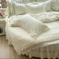 Round Microfiber Fabric Fitted Bedsheet And Bed-Skirt