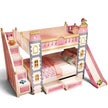 Wooden Castle Bunk Bed With Slide