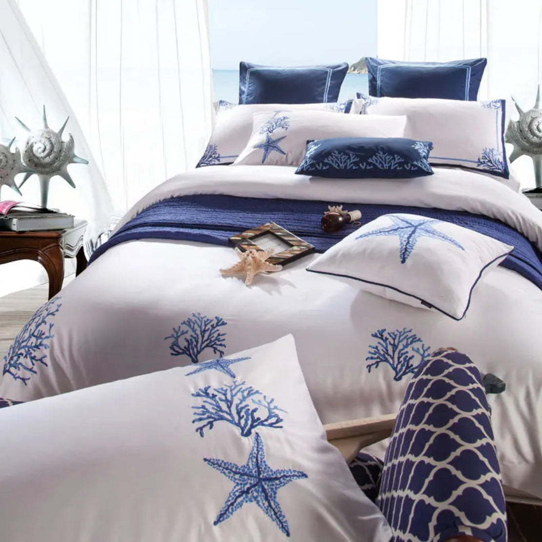 High-End Cotton Fitted Bed Sheet Set / Ruchi