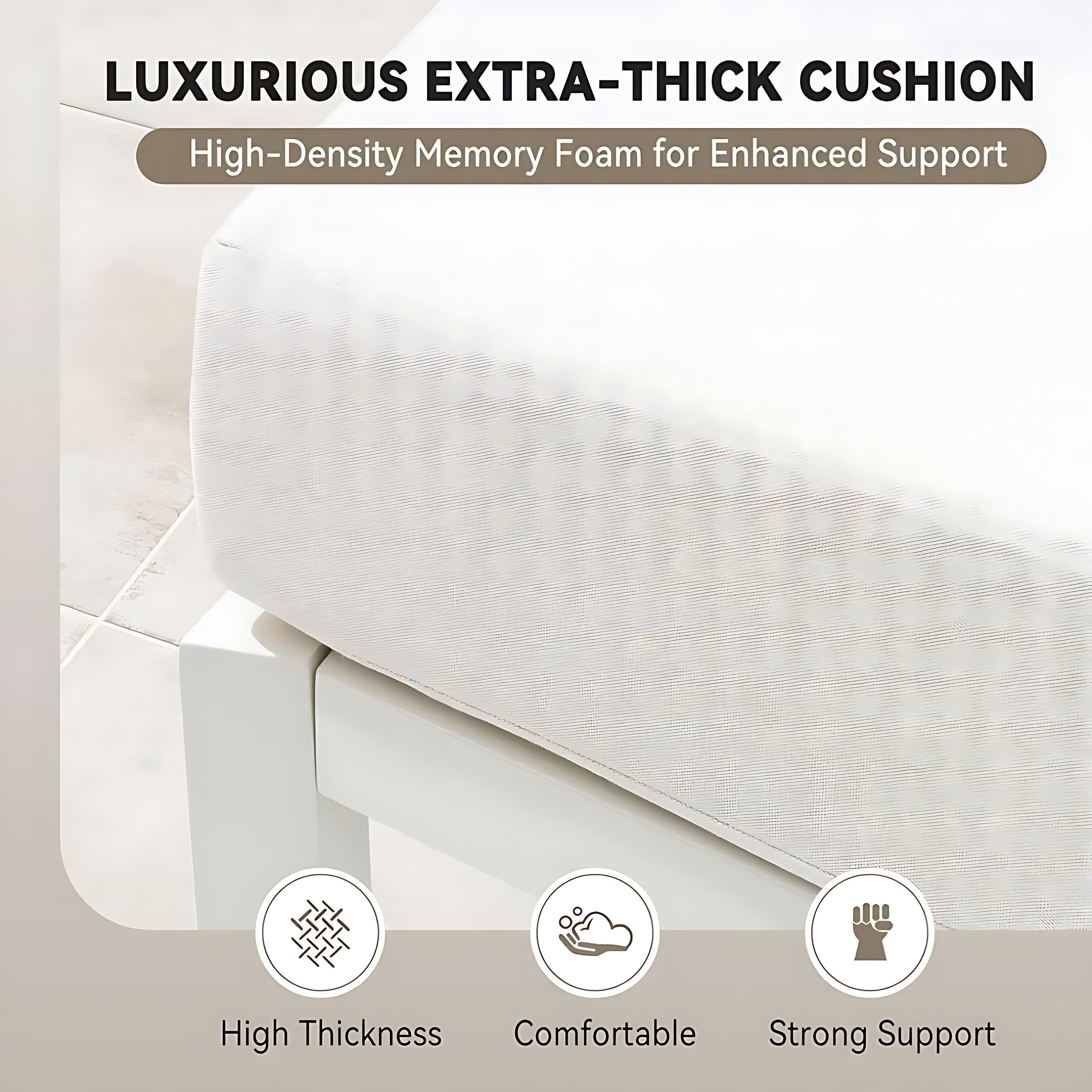 Outdoor Patio Semi-Circular Fabric Sectional Sofa