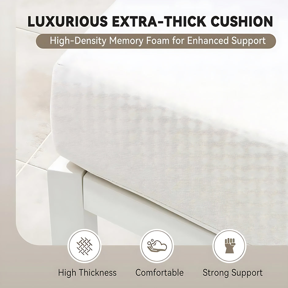 Outdoor Patio Semi-Circular Fabric Sectional Sofa