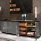 Modern Marble Top Buffet Table With Storage / Ruchi