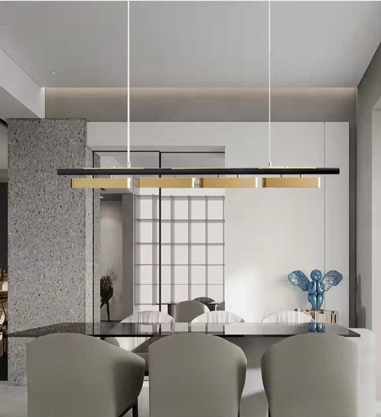 4 Heads Changeable Long Strip LED Pendant Light / Ruchi