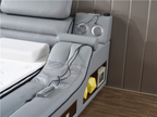 Ultimate Leather Upholstery Multifunctional Smart Bed / Ruchi