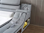 Ultimate Leather Upholstery Multifunctional Smart Bed / Ruchi