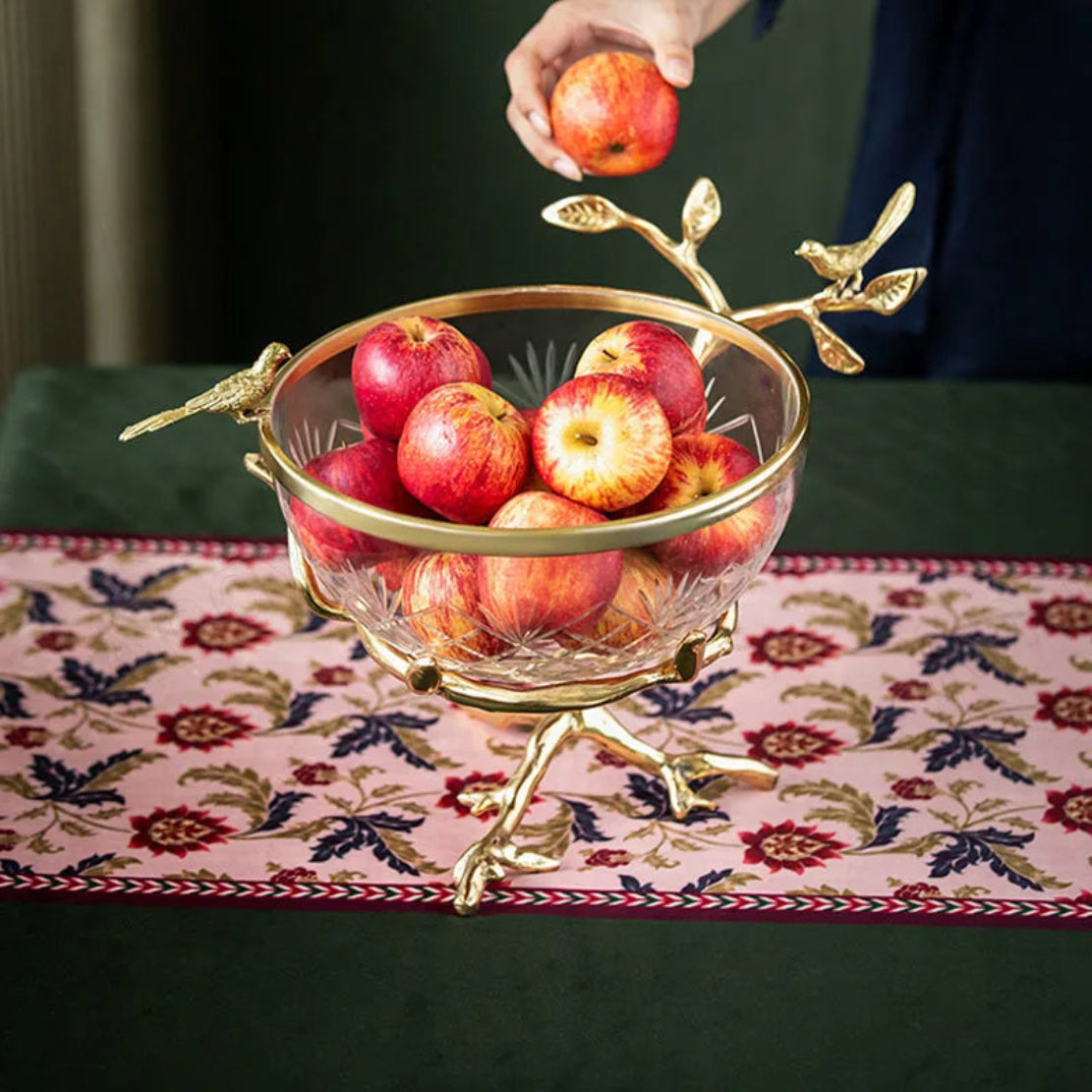 Modern Glass Bowl Fruit Tray For Party / Ruchi