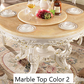 Marble Dining Table Set In Round European