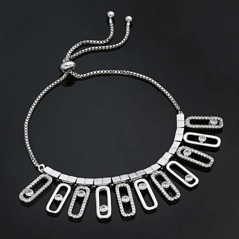 4 Piece Crystal Necklace Set For Girls / Ruchi