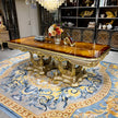 90-Inch European Wooden Dining Set For 8 / Ruchi