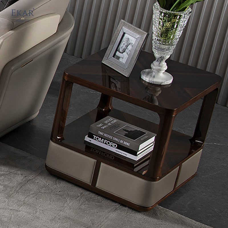 Set Of 2 Cube-Shaped Side Table