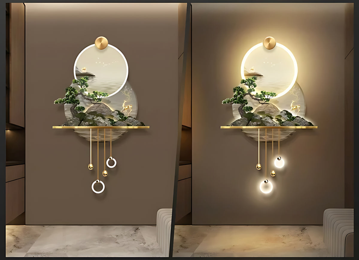 Modern Illuminated LED Remote Control Wall Painting / Ruchi