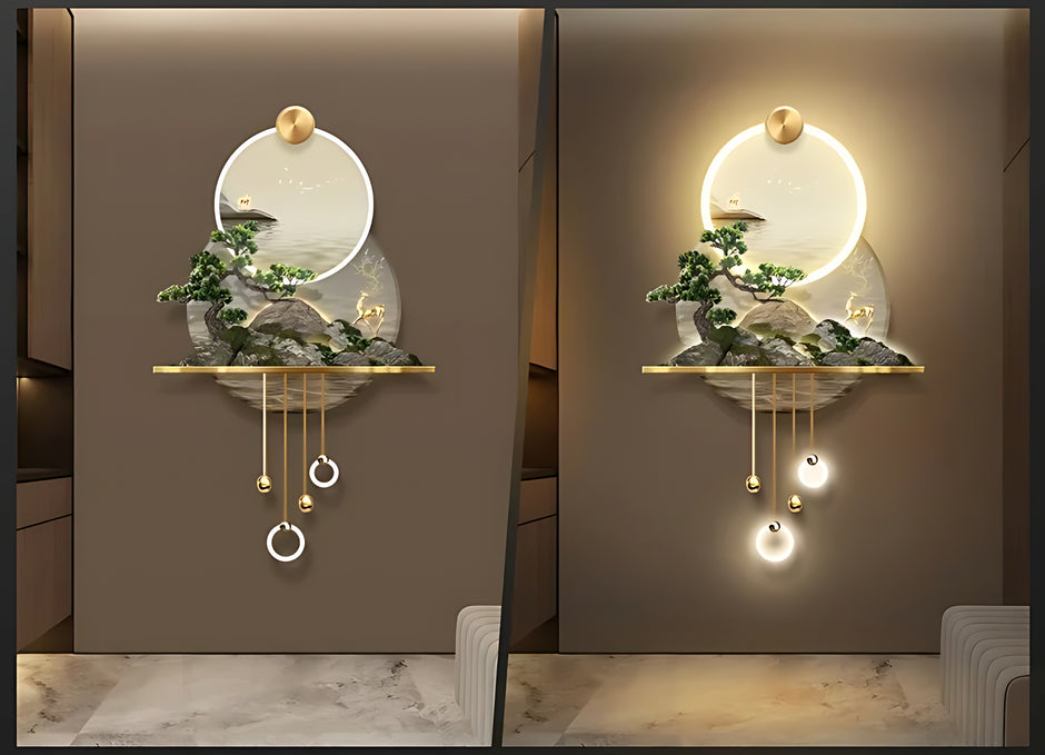 Modern Illuminated LED Remote Control Wall Painting / Ruchi