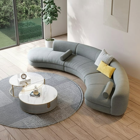 Modular Sectional Sofa With Fabric Upholstery / Ruchi