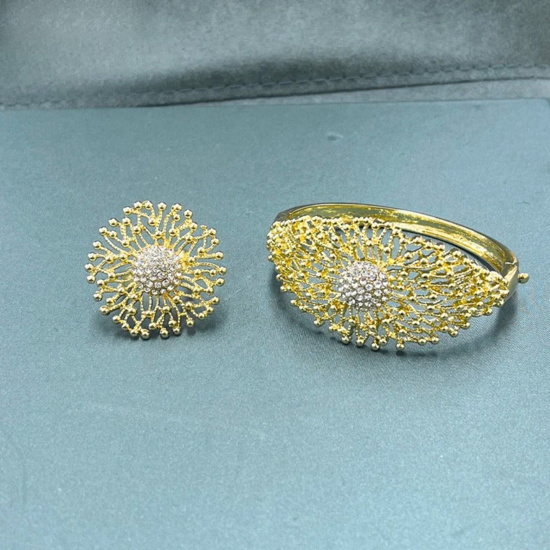 4 Piece Modern Metal Jewelry Set / Ruchi