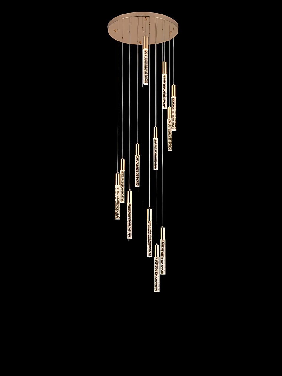 Elegant LED Tube Staircase Pendant Light / Ruchi