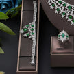Women's Metallic Earring And Necklace Set / Ruchi