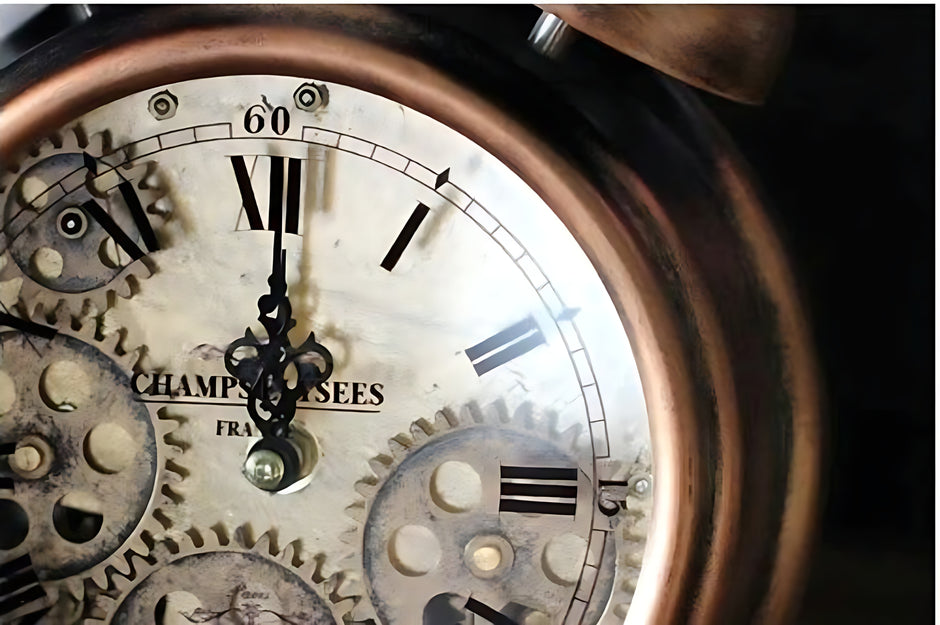 Vintage Mechanical Metal Alarm Clock / Ruchi