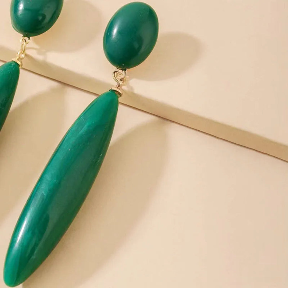 Modern Stud Green Earring For Women / Ruchi