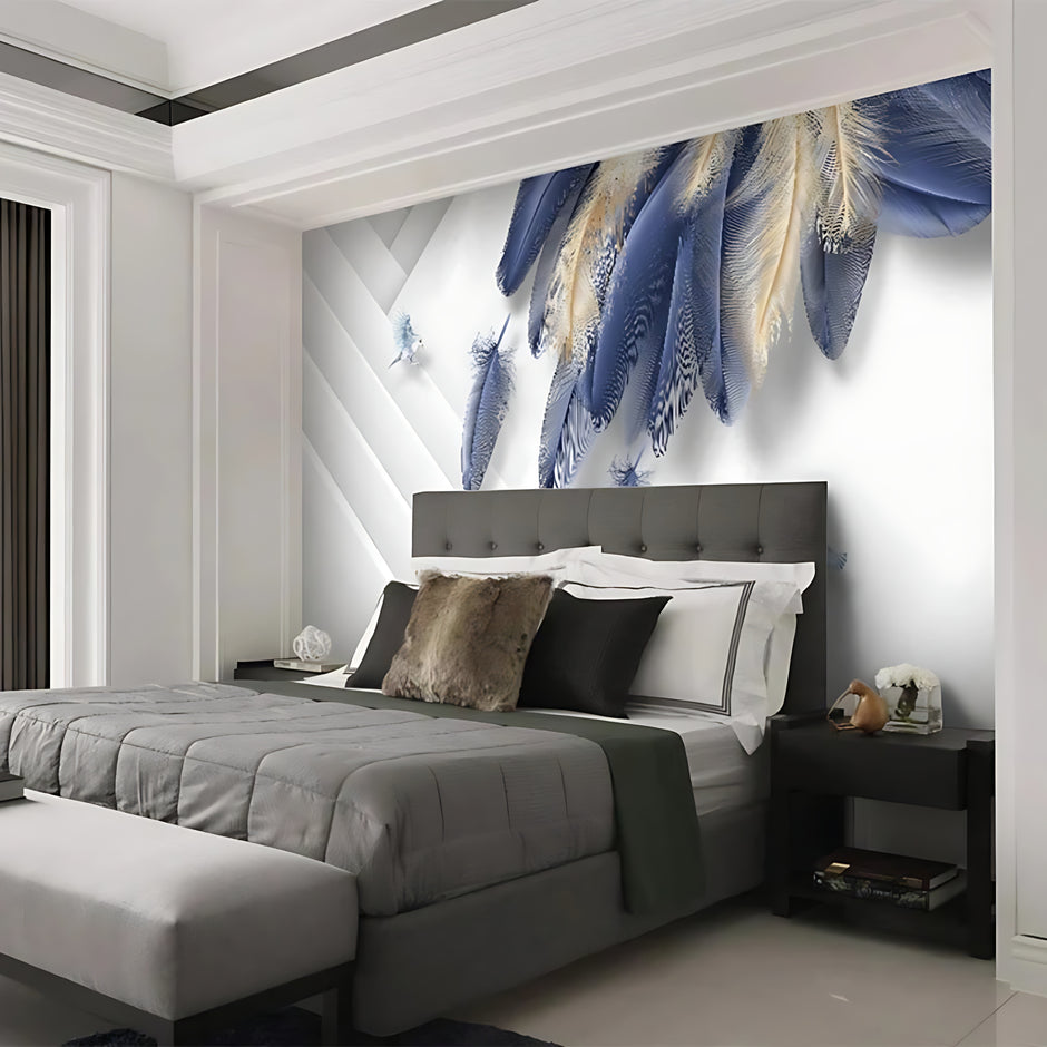 Modern Feather Design 3D Wallpaper For Home / Ruchi