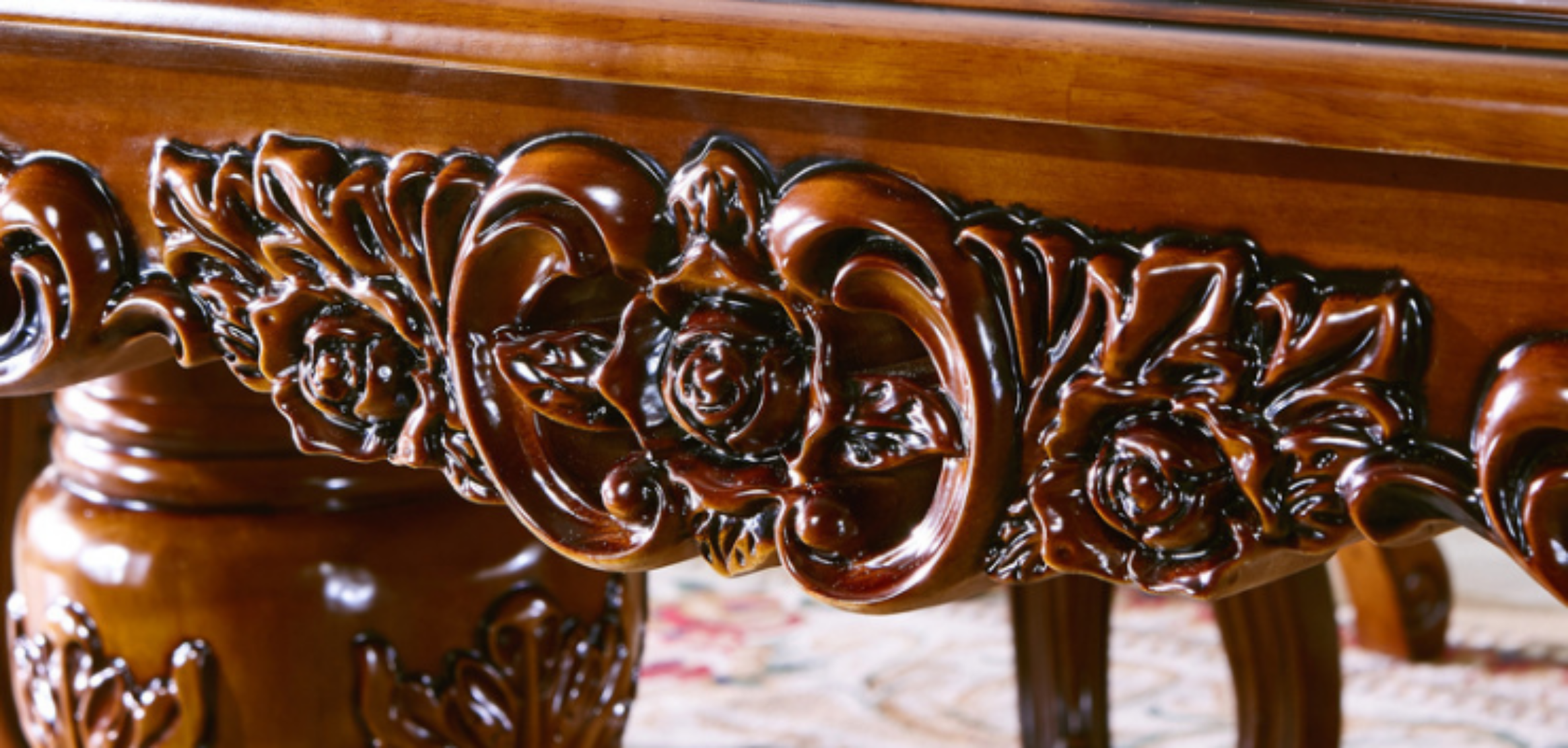 95 Inch Large European Marble Dining Table Set / Ruchi 