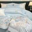 4Pcs Floral Cotton Polyester Fitted Bedding Set / Ruchi