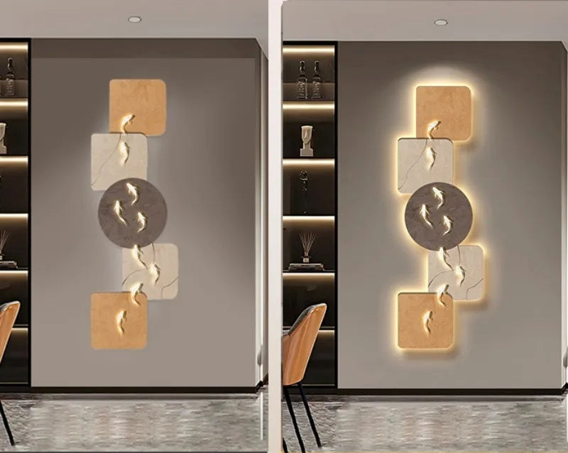 Modern LED Wall Lamp Painting For Corridor / Ruchi