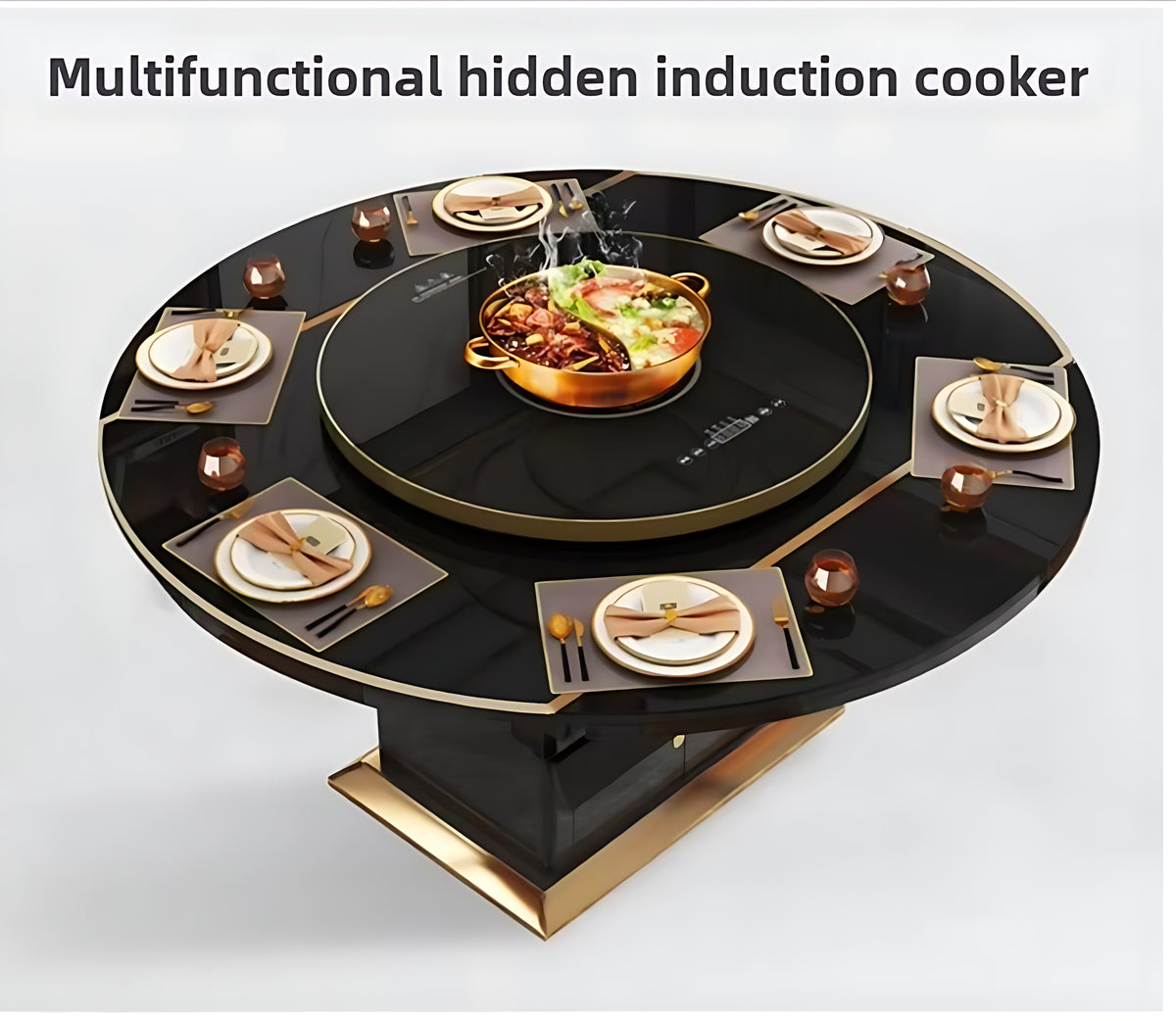 Smart-Heating Extendable Dining Table Set / Ruchi
