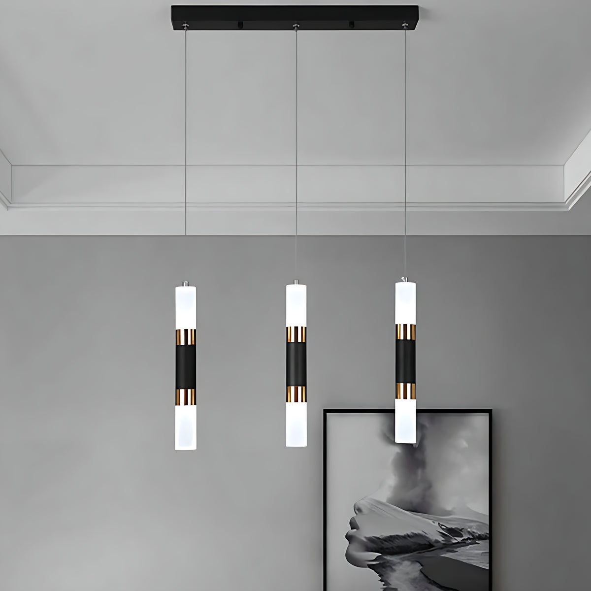 Modern Parallel Design LED Pendant Light / Ruchi