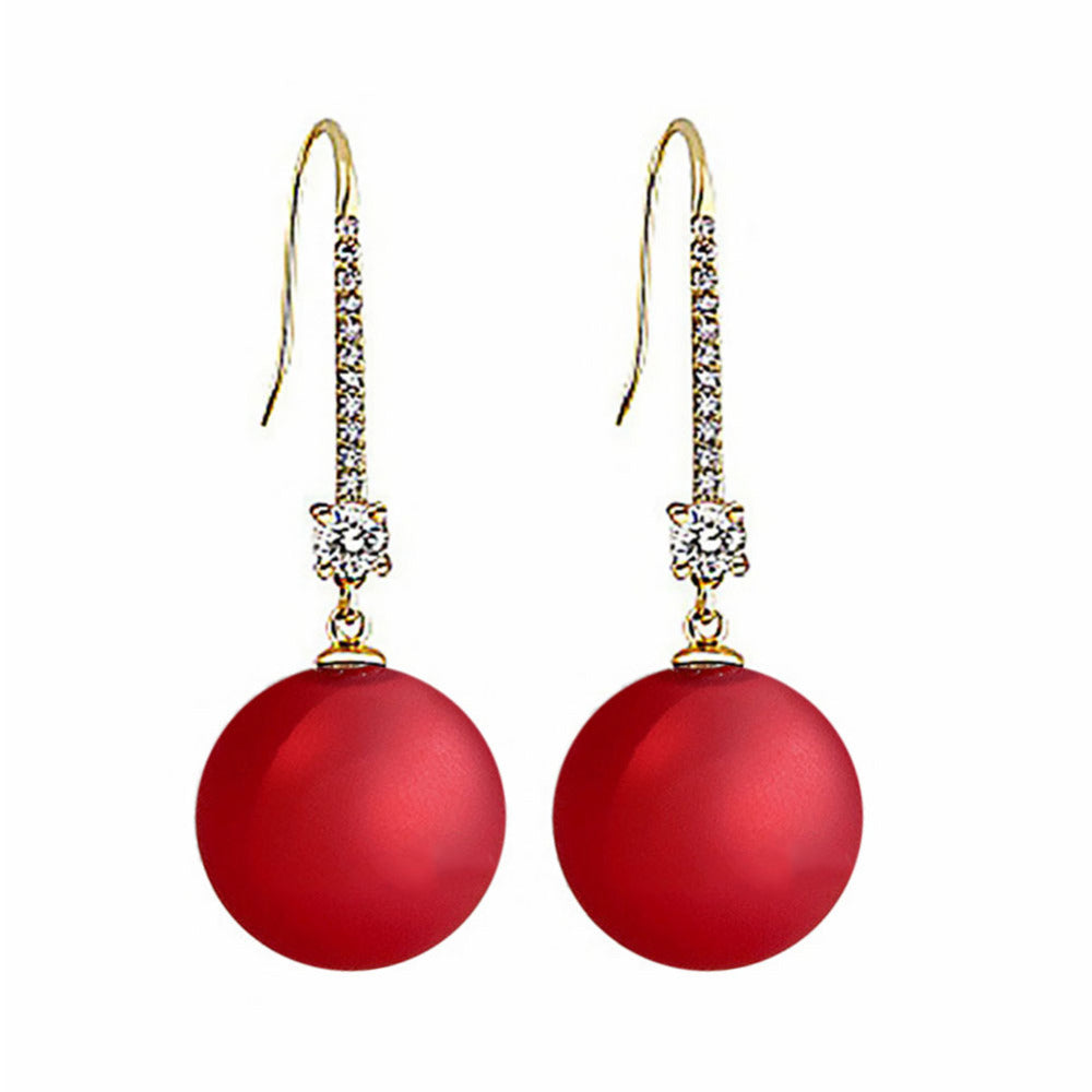 Appealing Lavish Round Cubic Zirconia Drop Earrings / Ruchi 