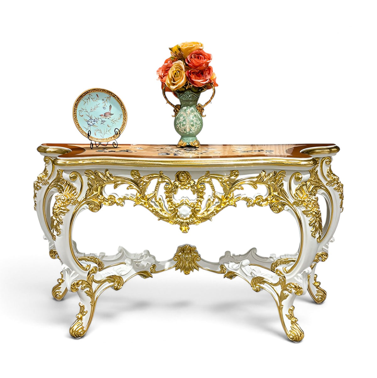 Luxurious European Wooden Accent Table / Ruchi