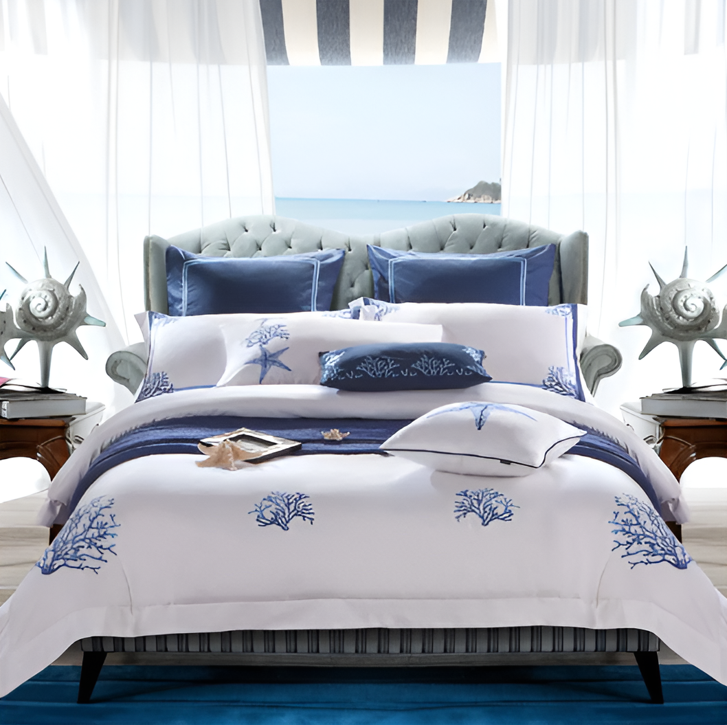 High-End Cotton Fitted Bed Sheet Set / Ruchi