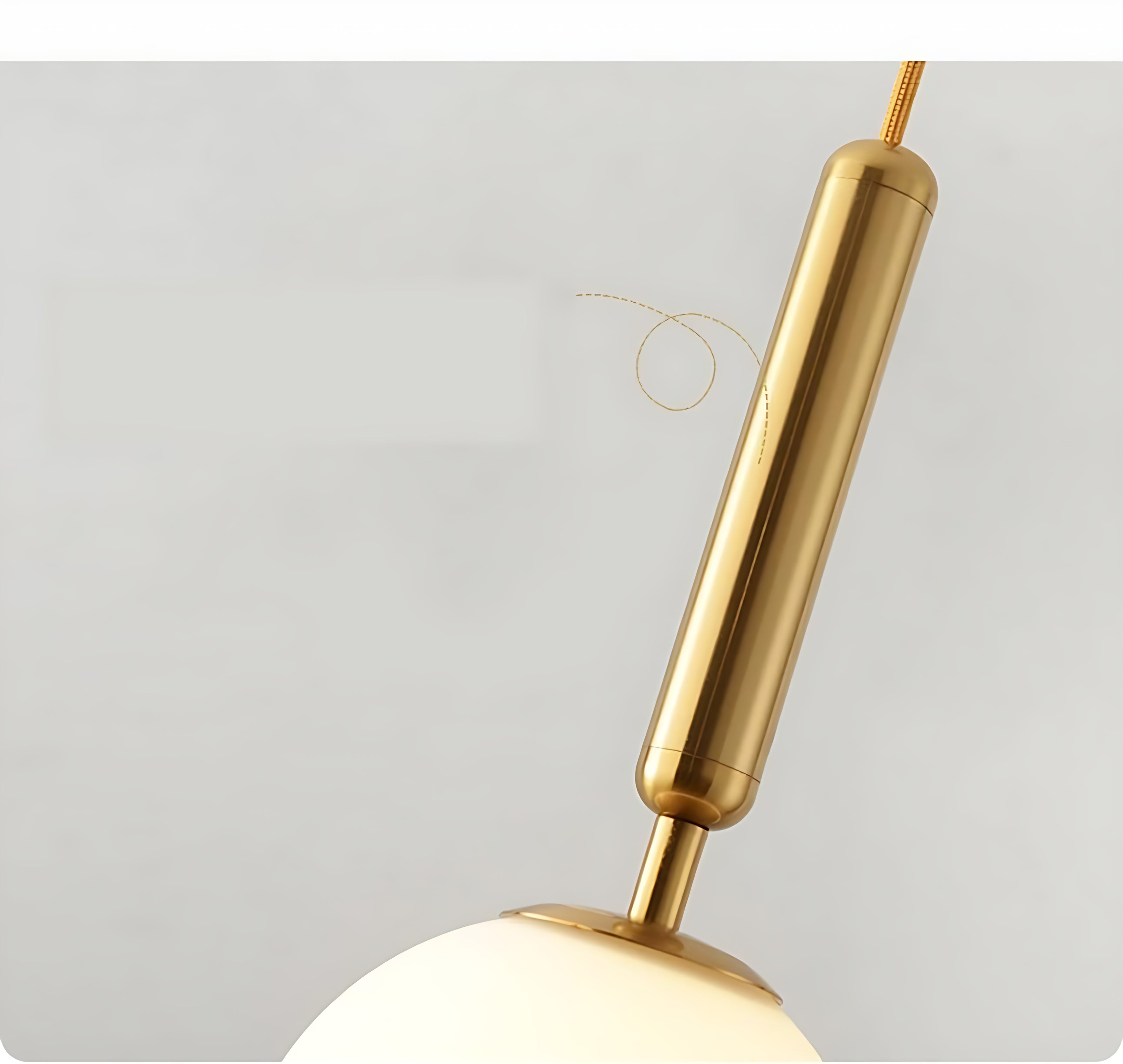 Round Glass Hanging Pendant Light / Ruchi