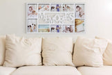 White Plastic Collage Wall Photo Frame / Ruchi
