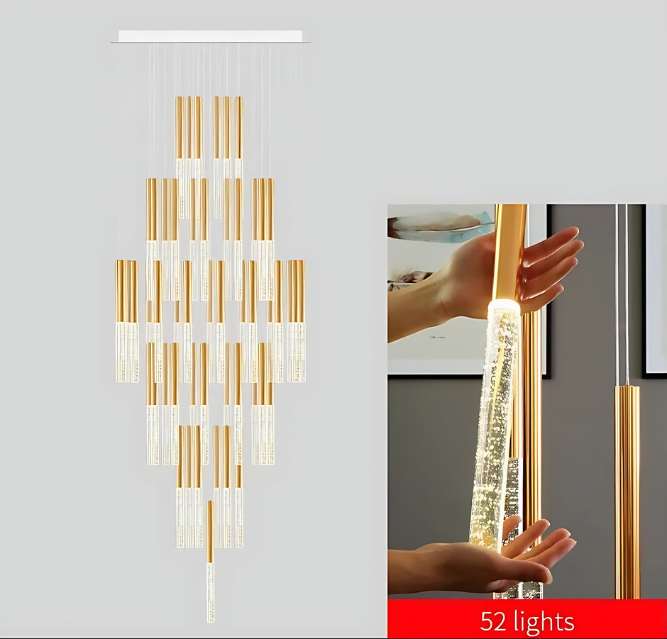Large LED Multi Light Pendant Chandelier / Ruchi