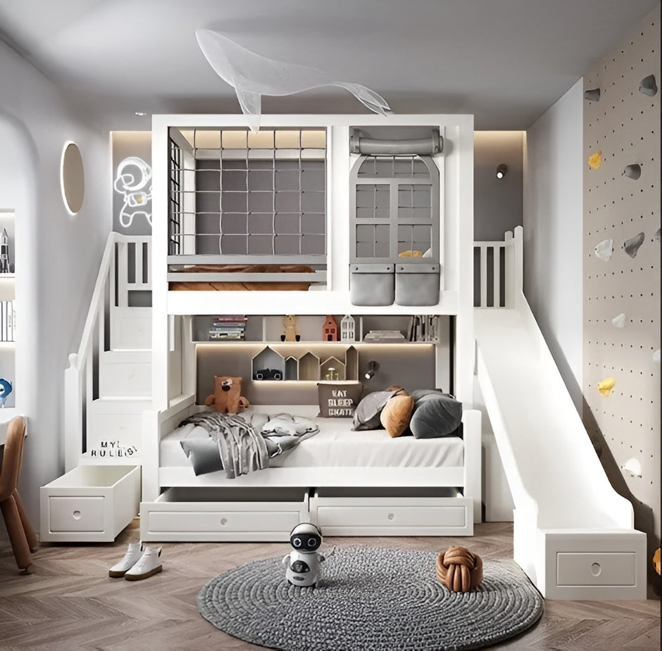 Modern Wooden Kids Bunk Bed / Ruchi