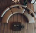 Semi Circular Sectional Leather Sofa / Ruchi