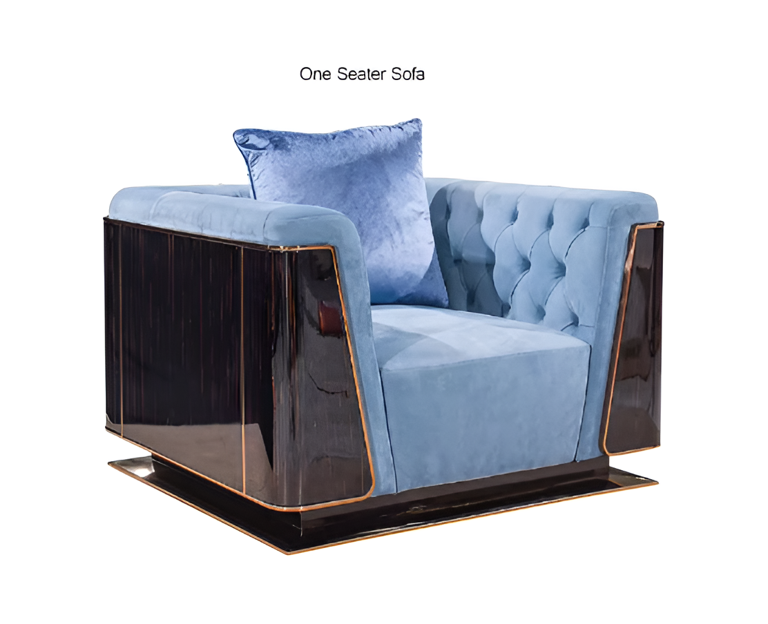 Modern Glossy Velvet Fabric Sofa Set