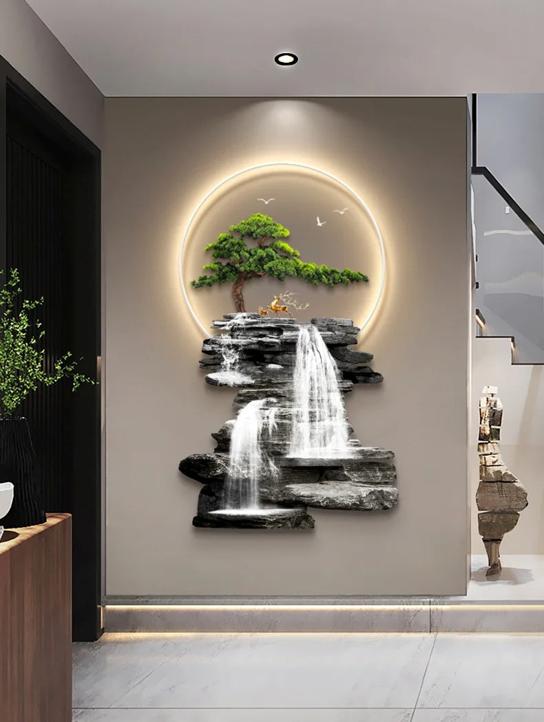 Modern Wall Lamp Painting With LED Light / Ruchi